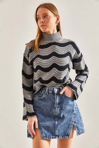 Camisola regular - Cinzento