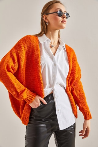 Casaco de malha - Laranja