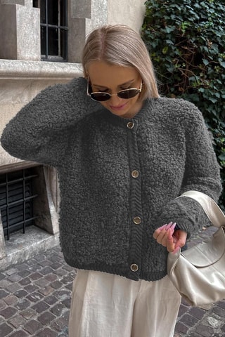 Casaco de malha oversize - Antracite