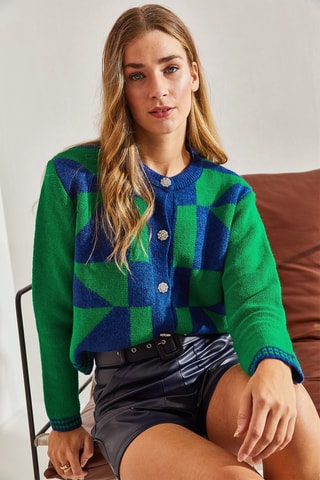 Casaco de malha - Verde