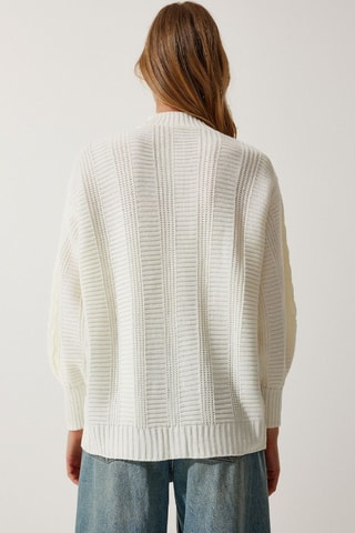 Casaco de malha - Cru