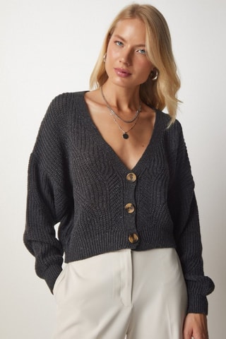 Casaco de malha - Antracite