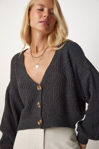 Casaco de malha - Antracite