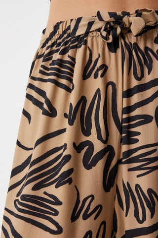 Calças palazzo - Bege-escuro