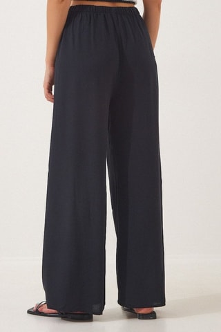 Calças palazzo - Preto