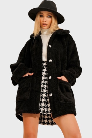 Casaco em lã - Preto