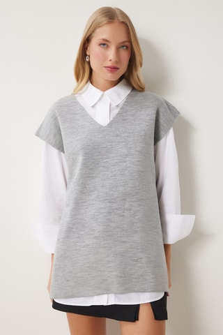 Top regular - Cinzento