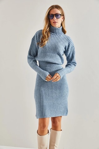 Robe pull regular - Bleu