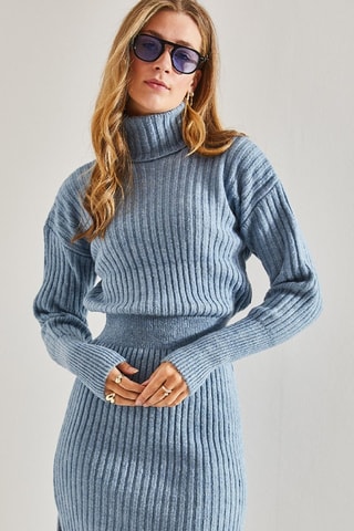 Robe pull regular - Bleu