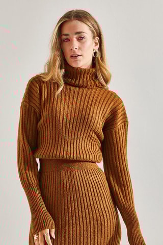 Robe pull regular - Marron