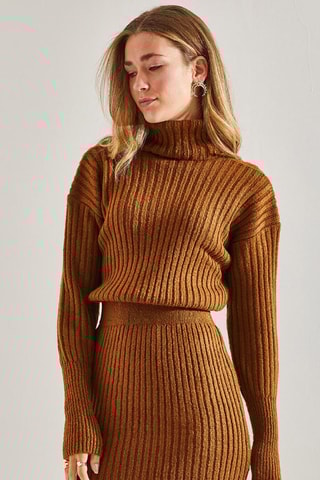 Robe pull regular - Marron