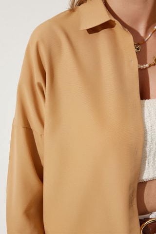 Chemisier oversize - Camel