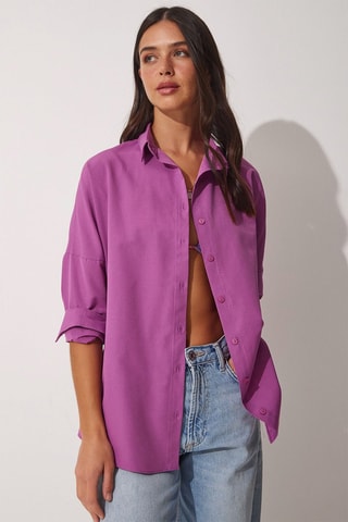 Chemisier oversize - Lilas