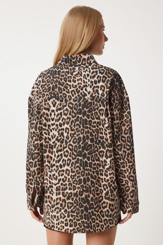 Surchemise - Beige et noir