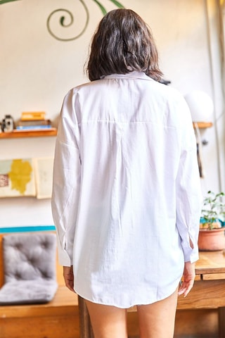 Chemisier oversize - Blanc