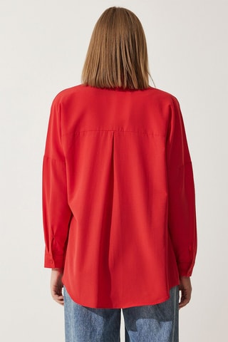 Chemise oversize - Rouge