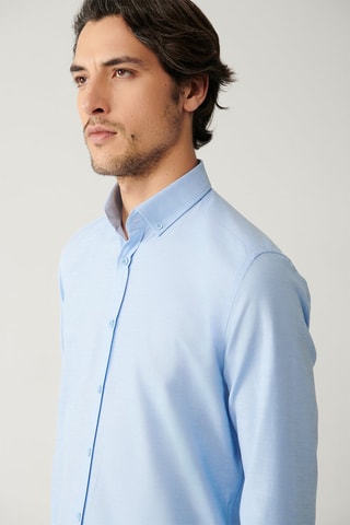Chemise regular - Bleu clair