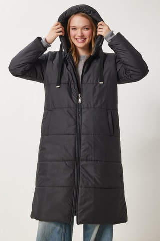 Blusão comprido - Preto