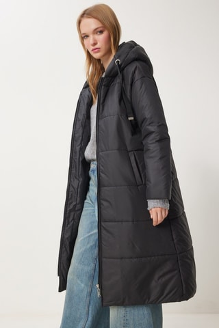 Blusão comprido - Preto