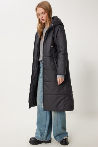 Blusão comprido - Preto