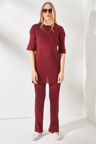 Top et pantalon - Bordeaux