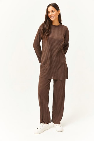 Tunique et pantalon - Marron