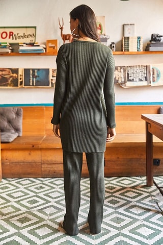 Tunique et pantalon palazzo - Kaki