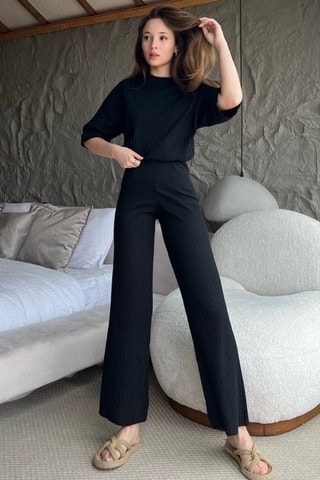 T-shirt et pantalon - Noir