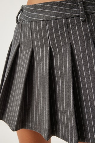 Saia plissada - Cinzento