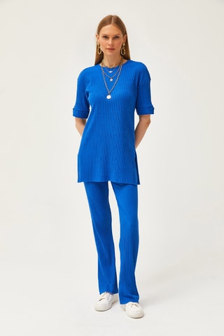 Tunique et pantalon regular - Bleu roi