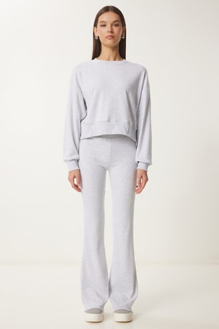 Sweat et pantalon regular - Gris chiné