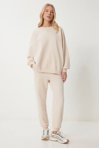 Sweat et pantalon oversize - Ecru