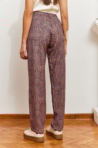 Calças regular - Castanho