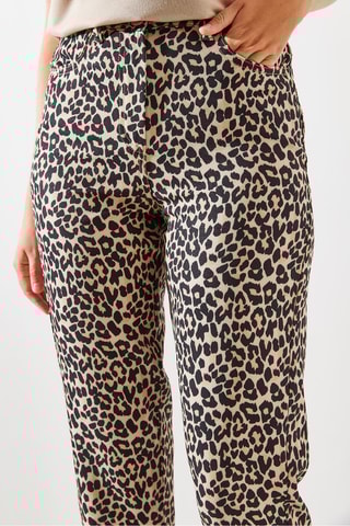 Calças regular - Bege e antracite