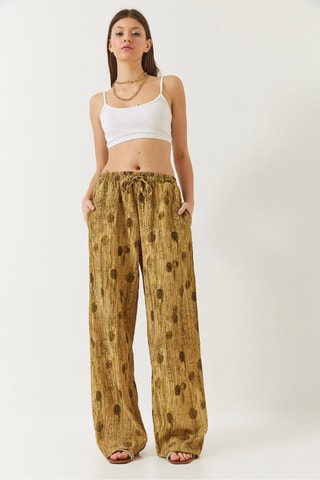 Calças palazzo - Verde