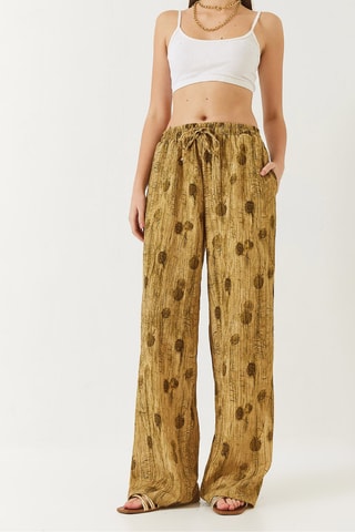 Calças palazzo - Verde