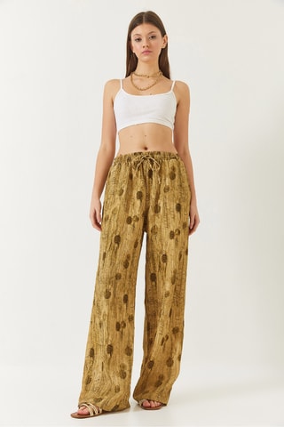 Calças palazzo - Verde