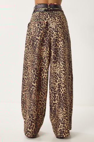 Calças - Bege e preto