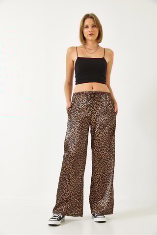 Calças palazzo - Camel