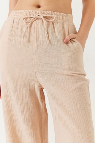 Calças palazzo - Bege
