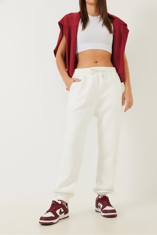 Calças regular - Cru