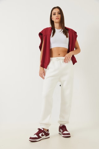 Calças regular - Cru