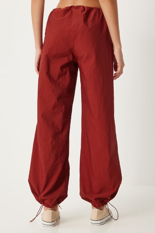 Calças regular - Vermelho-tijolo