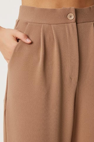Calças palazzo - Bege