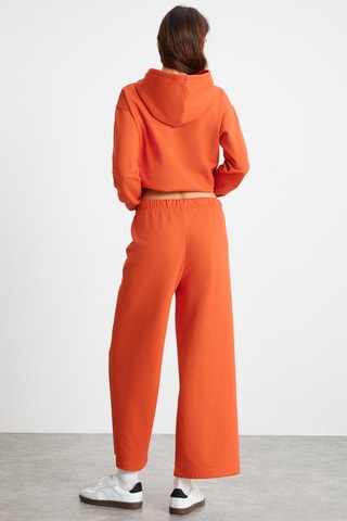 Calças relaxed - Vermelho