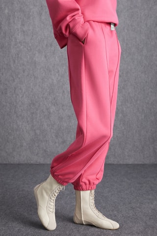Calças regular - Rosa