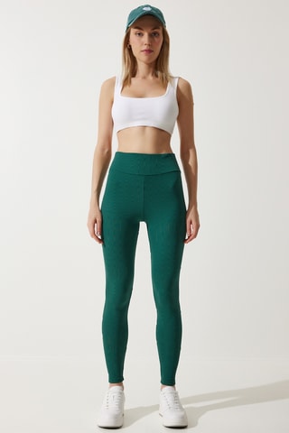 Leggings de cintura alta - Verde-escuro