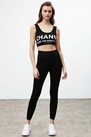 Leggings de cintura alta - Preto