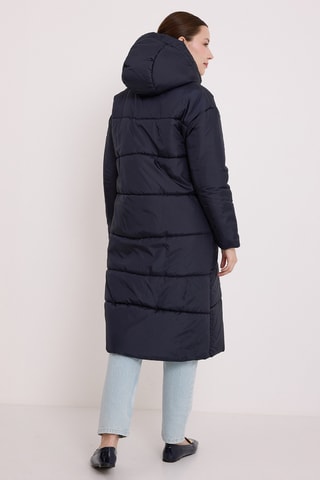 Blusão comprido - Azul-noite