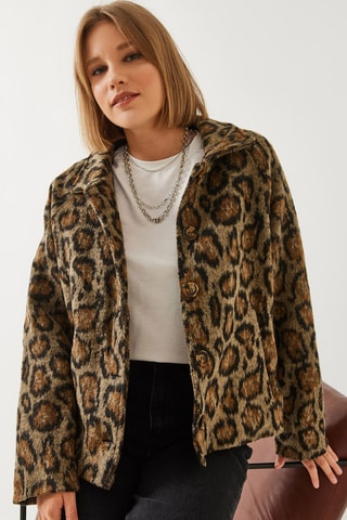 Casaco de lã - Castanho